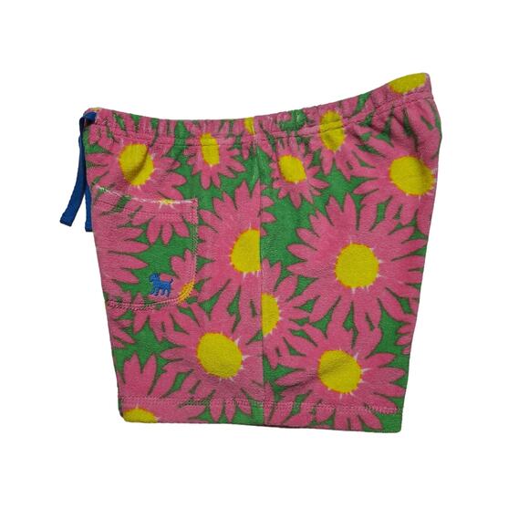 Mini Boden daisy floral print towelling shorts - Picture 4 of 11